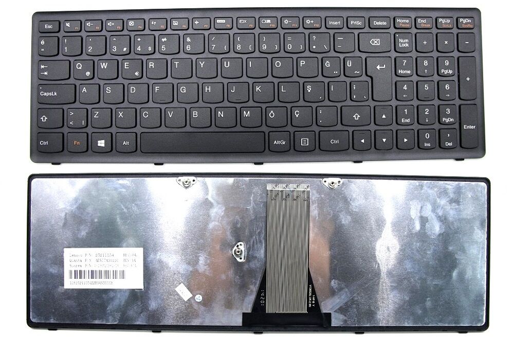 Lenovo Orijinal ideapad G500S 20255 80AM Notebook Siyah Çerçeveli Klavye Tuş Takımı