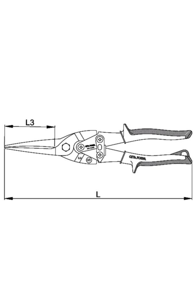 CETA FORM J04-300S Mafsallı Sac Makası (Düz Kesim - Uzun Ağız)