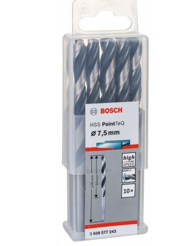 Bosch - HSS-PointeQ Metal Matkap Ucu 7,5 mm 10'lu