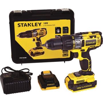 Stanley STDC18LHBK 18V LI-ION, 2,0 AH DARBELI MATKAP, 2 AKÜ, KITBOX