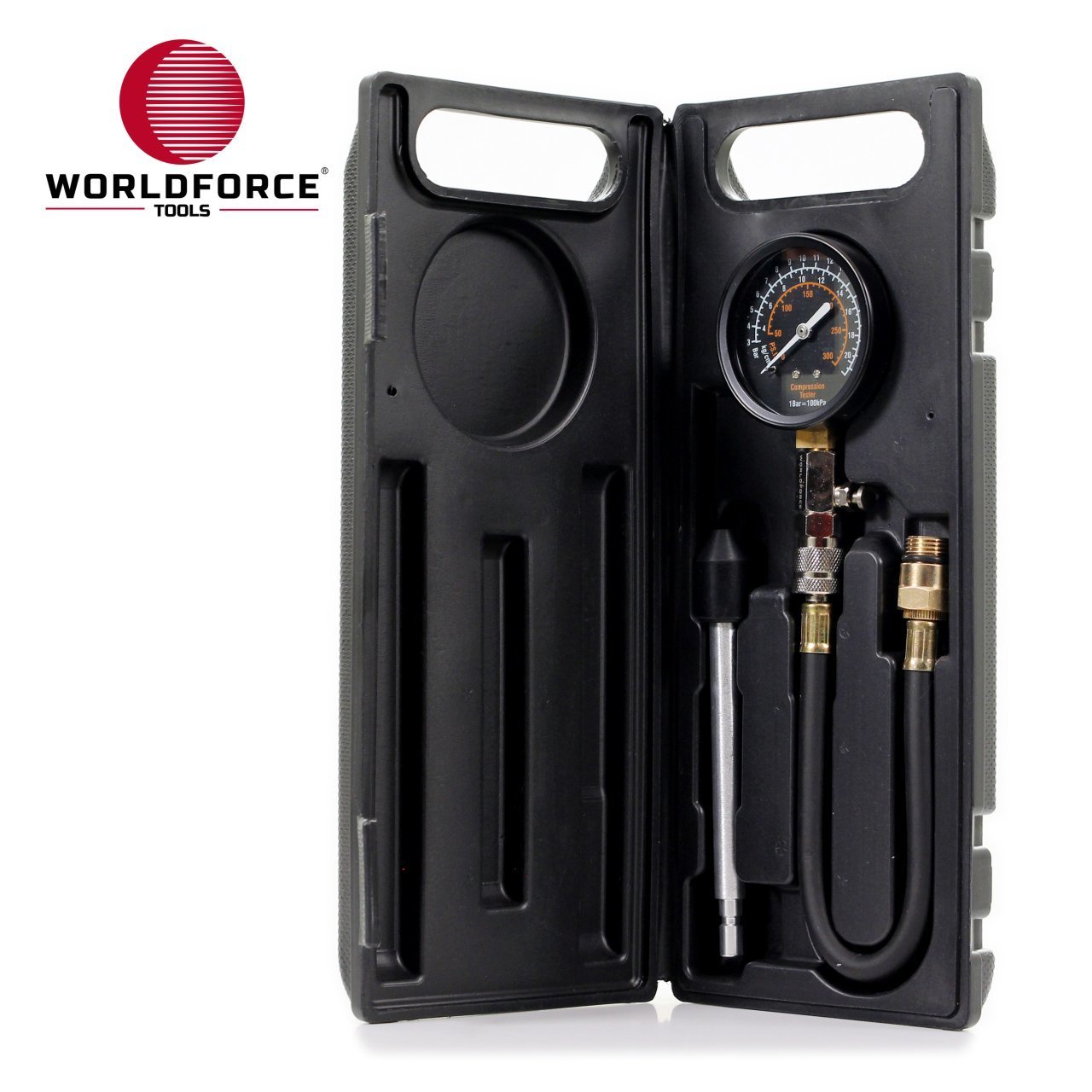 WORLDFORCE Kompresyon Test Kiti Benzin (0-21Bar, М14, М18)