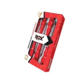 Rox 5 Parça Düz Tornavida Takımı
