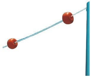 Yanlış atlama ikaz seti Havuz genişliği 25 m. için. Ø48 mm. 2 adet borudan oluşan set (19960 ve 19962 ile kullanılır).