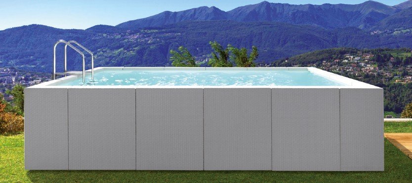 Yüzme Havuzu 5 x 10 m DOLCEVITA Diva 15 m3 / h kum filtreli, 2 LED aydınlatma