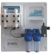 Micro DUAL POOLGUARD Ekonomik Kontrol Paneli (Membran dozaj pompalı) pH 5 l/h 2 bar, Rx 10 l/h 2 bar
