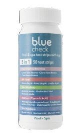 Blue Check, test çubukları (diller EN, ES, IT, PT)