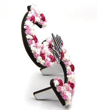Çiçek Süslemeli Masa Üstü Harf