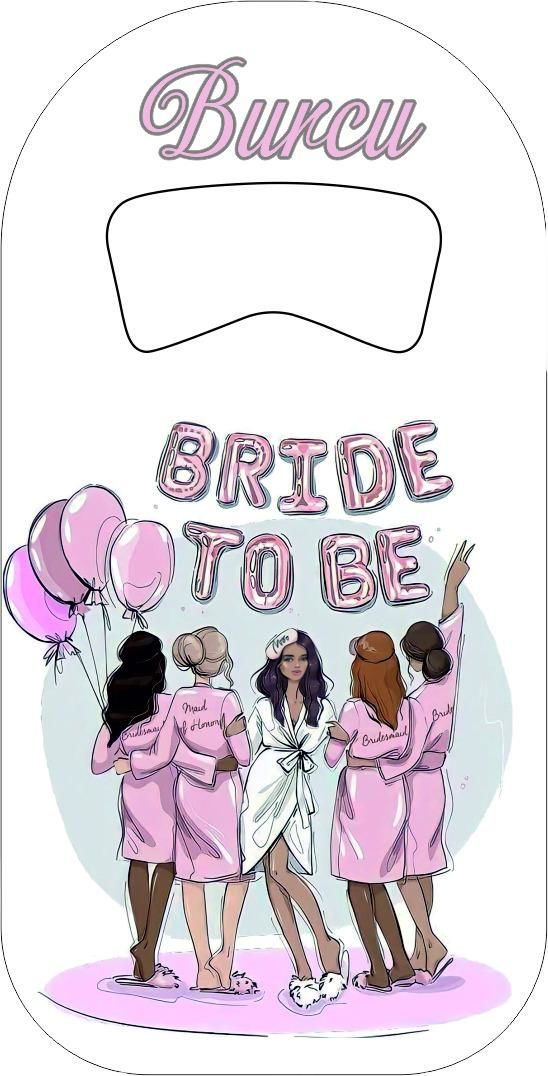 Bride To Be Baskılı Dikdörtgen Açacak