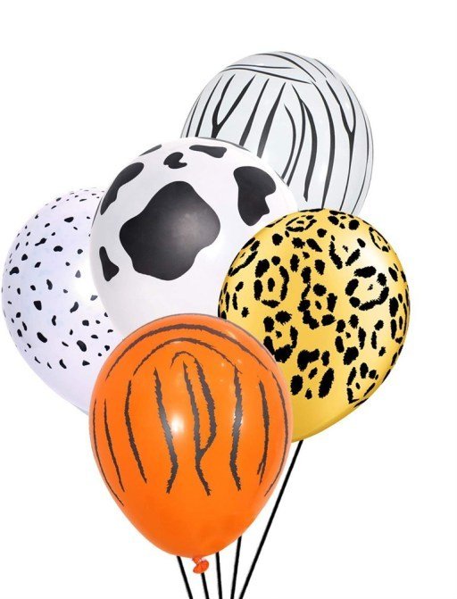 Safari Baskılı Karışık Balon(5 Adet)