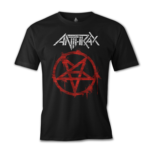 Büyük Beden Anthrax Logo Tişört