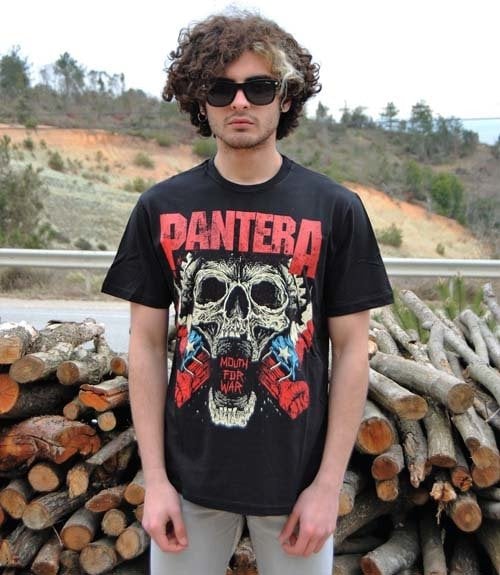 Pantera Siyah Erkek Tişört XXL