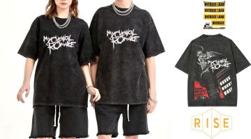 My Chemical Romance Yıkamalı Over Size Tişört