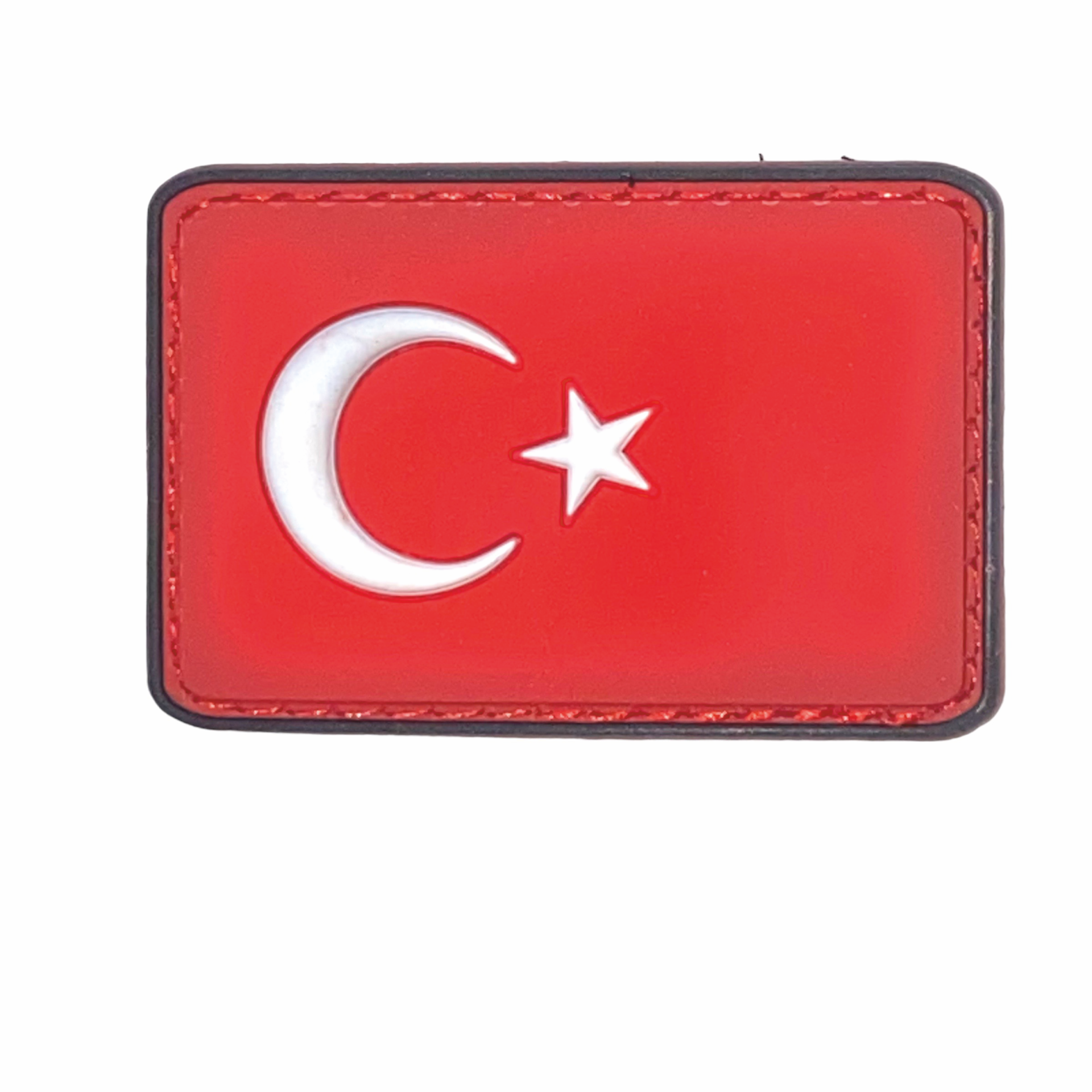 Türk Bayrağı 3D Silikon Patch (Küçük)