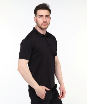 Single Sword Tactical Polo Yaka T-Shirt Black/Siyah