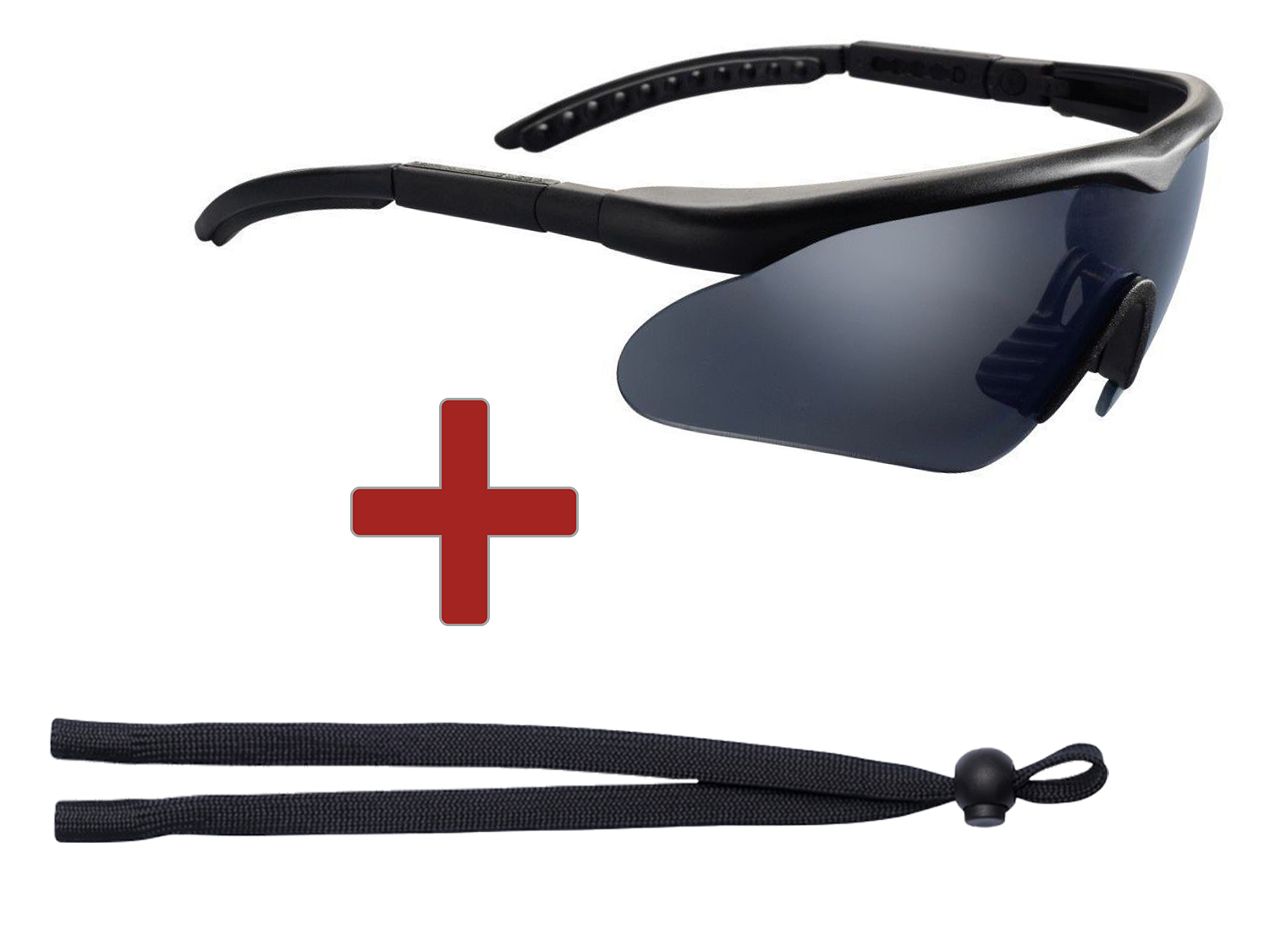 Swiss Eye Raptor 10161 Max Pro Set Balistik Siyah Gözlük Alana Gözlük ipi Hediye!
