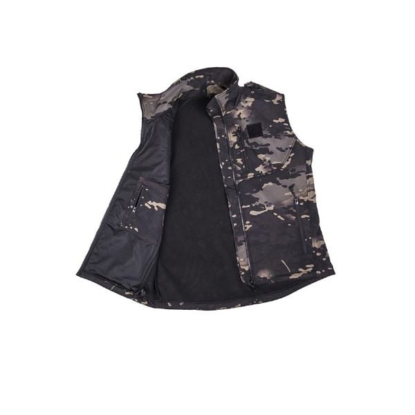Softshell Yelek Multicam Siyah - Mil-tec