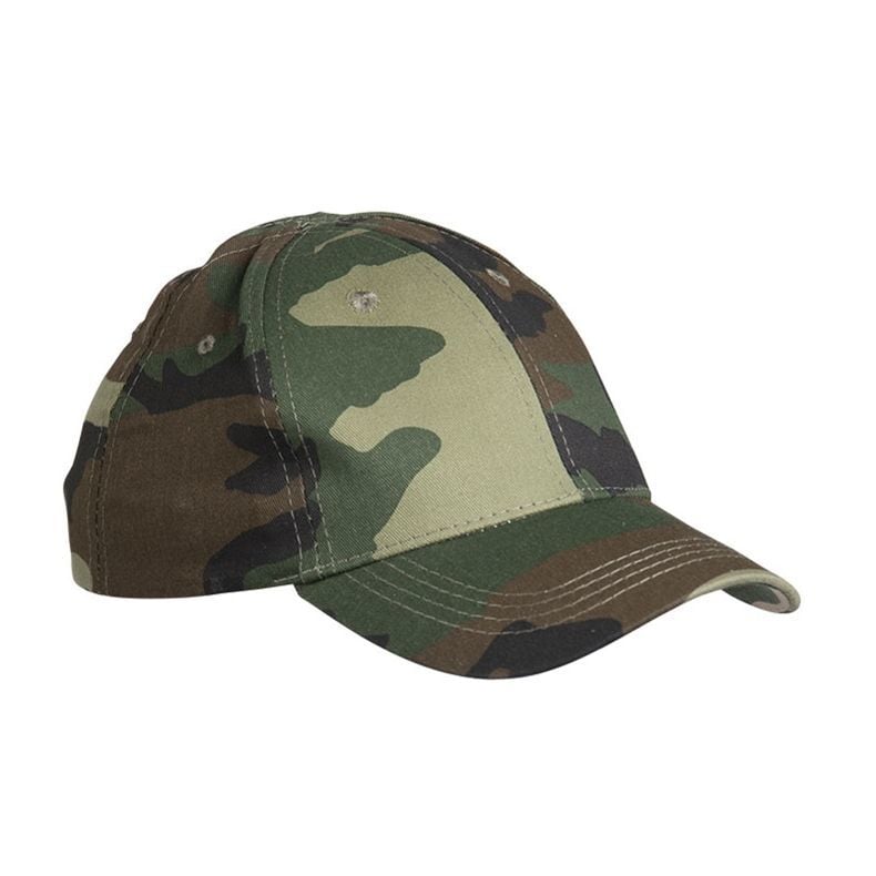 Mil-Tec® Tek Beden Woodland Kamuflaj Çocuk Şapkası