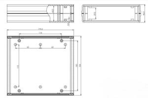 AK-DT-1010 Siyah 154 x 174 x 47 Proje Kutusu