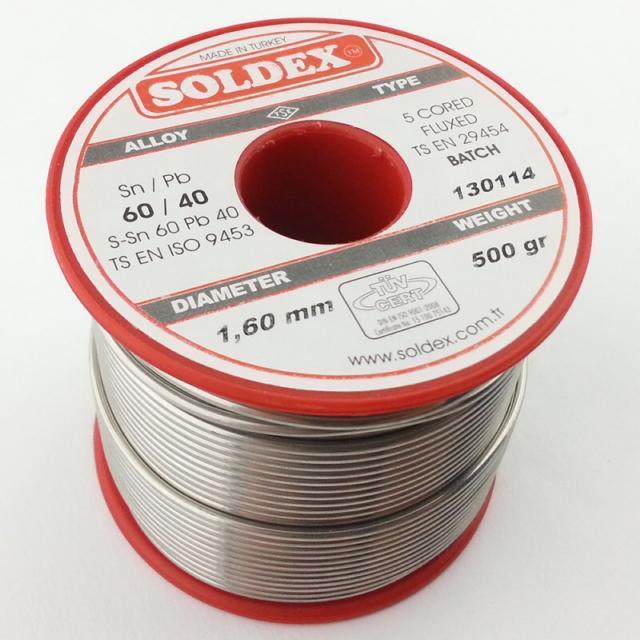 Soldex Lehim Teli 500gr 1,6mm 60/40