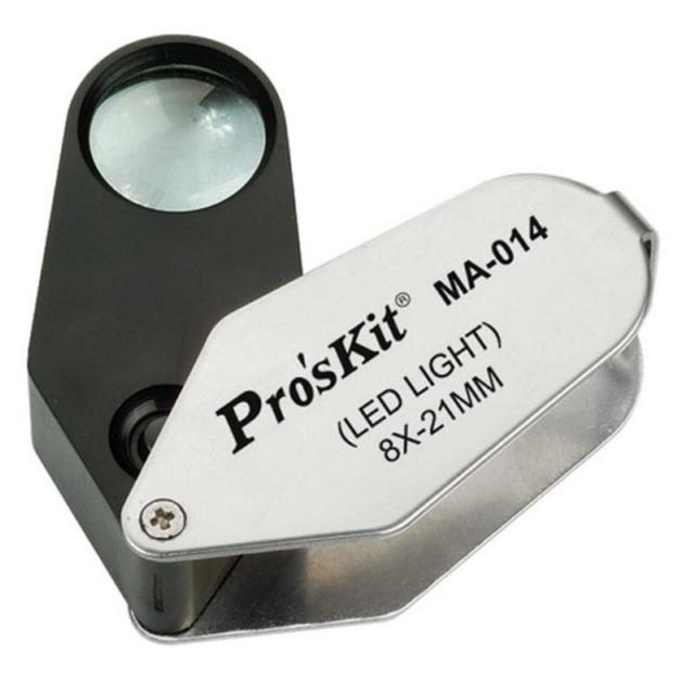 Proskit MA-014 Işıklı Büyüteç  8x21mm