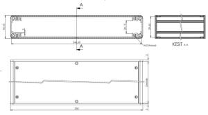 AK-MM-255-12 250x44x126 Modüler Metal Kutu