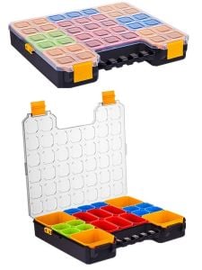 Setbox 956 18 Seyyar Bölmeli Şeffaf Kapak Organizer Kutu 335 x 390 x 62 mm