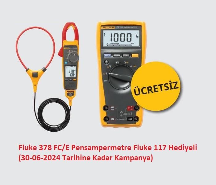 Fluke 378 FC/E Pensampermetre Fluke 117 Hediyeli(30-06-2024 Tarihine Kadar Kampanya)