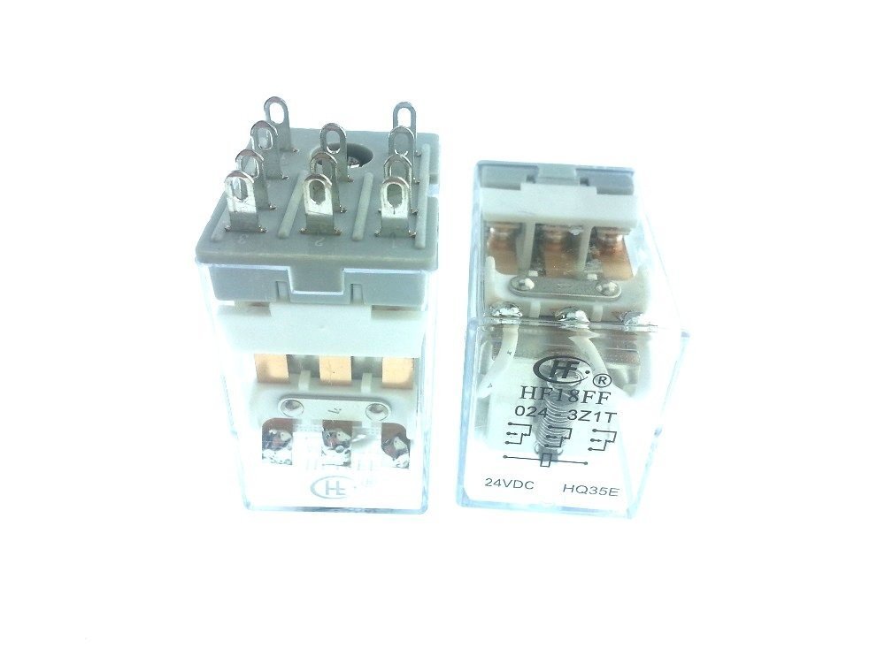 Hongfa Röle, 24V/DC 3 Kontak HF18FF & 024-3Z1T