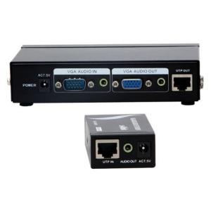 S-Link SL-VGA300  VGA Extender 1902x1200 Resolution  300mt With audio BY on CAT5-CAT6