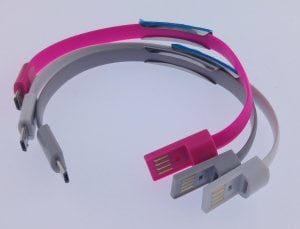 AG-BLK07 USB MİCRO  USB / MİNİ USB DATA ŞARJ KABLO BİLEKLİK