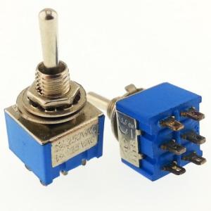 SWİTCH TOGGLE MTS-223 ( MOM ) ~ OFF ~( MOM ) YAYLI 6 Pin IC-148