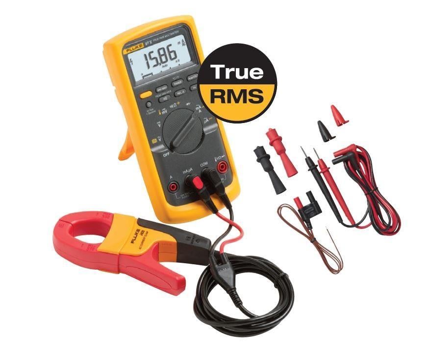 Fluke 87V IMSK True Rms Endüstriyel Dijital Mutimetre + 400a Ac Akım Pensi Seti