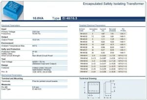 Trafo El-Kom 10VA 0-7,5V mavi RN148122