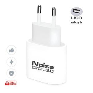 Noise Usb Soketli Hızlı Şarj Adaptörü 3.0A 18 Watt 3.0 Quik Charge Adaptör
