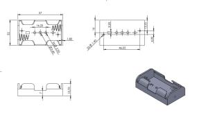 AK-BH-321-1A  2xAA PİL YUVASI KABLOLU (ALTKY)