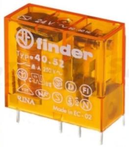 Finder 40.52.8.048.0000 48v 8a Ac İki Kontak Minyatür Pcb Röle 5 mm