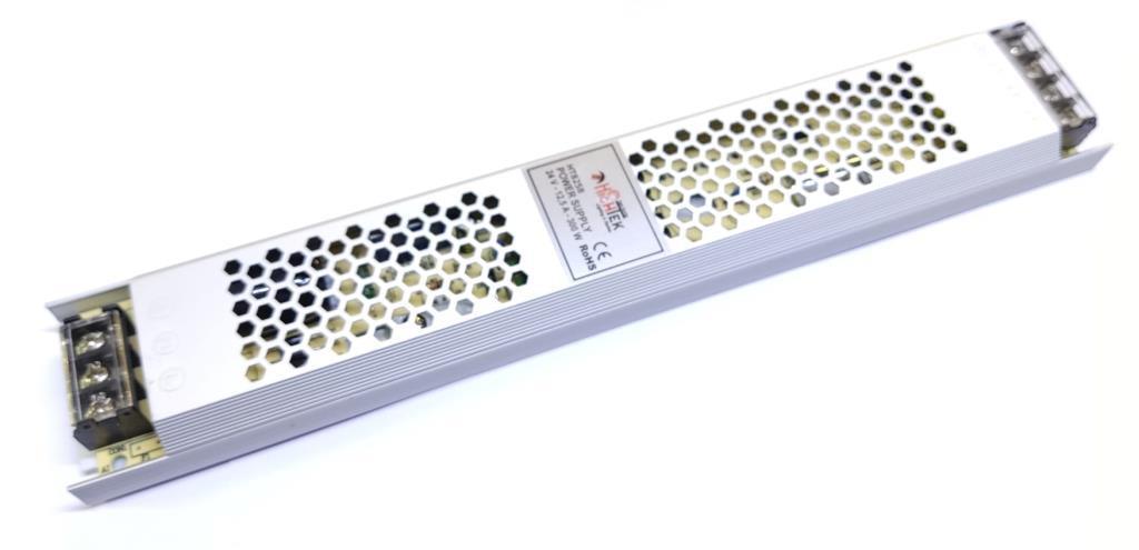 SMPS  300-24  24V DC  12,5 A DAR KASA LED GÜÇ KAYNAĞI HIGHTEK 308X53X22 MM