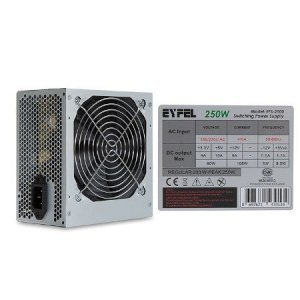 Eyfel EFS-2500 Real 200W Peak 250W 2*Sata 12cm Fanlı Power Supply