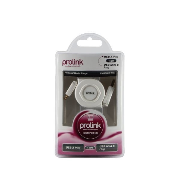 Prolink PMM368R-0100 Makaralı Kablo Usb Mini den Usb A Çevirici 1 Metre