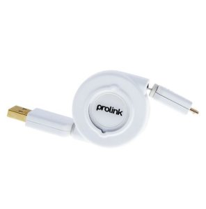 Prolink Pmm387r-0100 Makaralı kablo Usb A-Usb Micro B 1 Metre