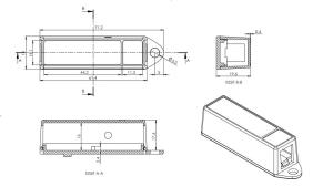 AK-DM-021 Gri 72x19x20 Sensör Kutusu