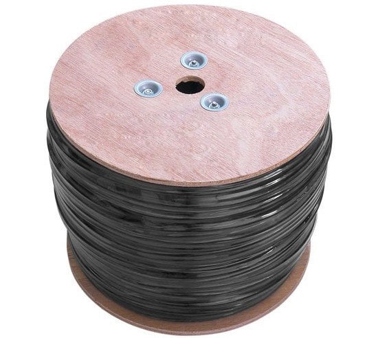 S-link CAT-609  CAT 6 Kablo UTP 0,56mm 23AWG Siyah Dış Ortam (1 metre)