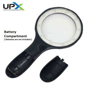 Upx 605B Led Işıklı El Tipi Büyüteç (3x 4,5x 25x Diopter)