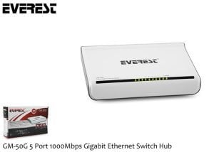 EVEREST ESW-515G HUB 05 SPEED ETHERNET  5 Lİ HUB GIGABIT 1000MBPS