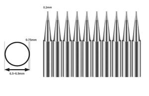 Bakon 600-LB Yedek Havya Ucu (BK90/BK60/BK863/BK881) (0,2mm - 1 Adet Fiyatıdır)