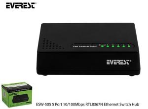 EVEREST ESW-505 HUB 05 SPEED ETHERNET  5 Lİ HUB GIGABIT 1000MBPS