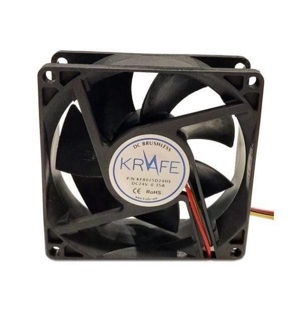 Fan 24V  0,35Amp Plastik Kanat 80x80x25-3 Krafe KF8025D24HS