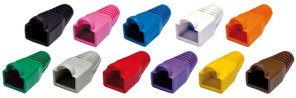 PLUG RJ 45 PVC BOTH(KILIF) BEYAZ