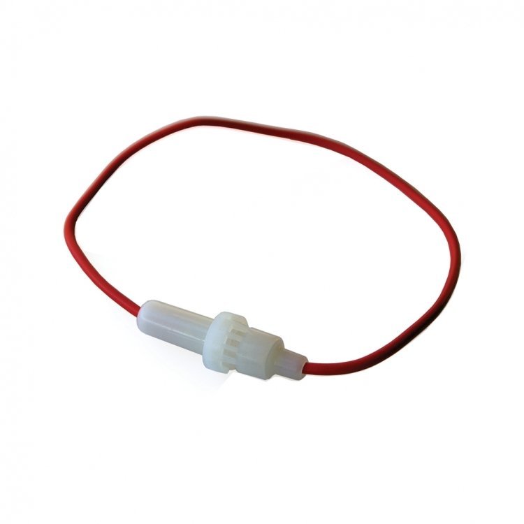 Sigorta Yuvası Ara Kablo Geçme Tip Beyaz  Tc3129 - Ic237 ( 5x20 mm Sigortalar için Uygun )