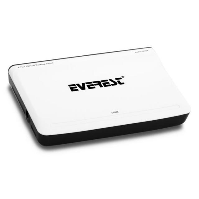 Everest Everlınk ESF208 8 Port 10/100 Mbps Ethernet Masaüstü Switch Hub